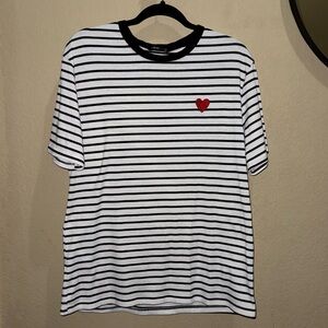 SHEIN Heartbreak Men’s Striped Tee - M
